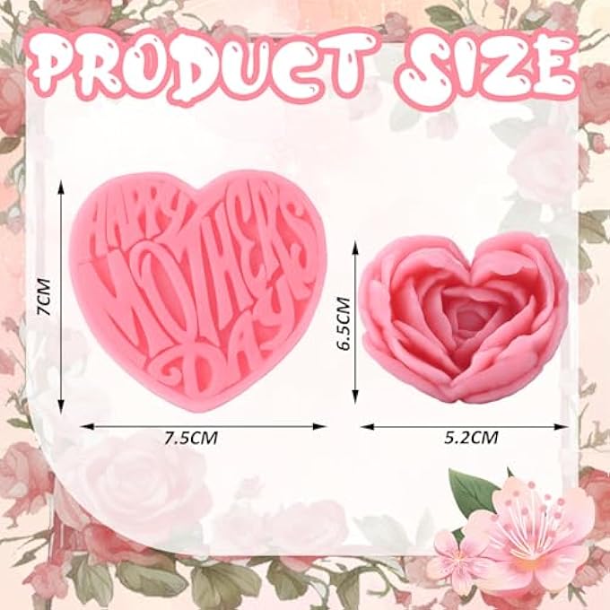Swiffen HAPPY MOTHER'S DAY GIFT SOAP FOR MOM HEART-SHAPED AND FLOWER SOAP FROM DAUGHTER SON SPA PRESENTS FOR CHRISTMAS MOTHERS DAY GIFT - Image 2